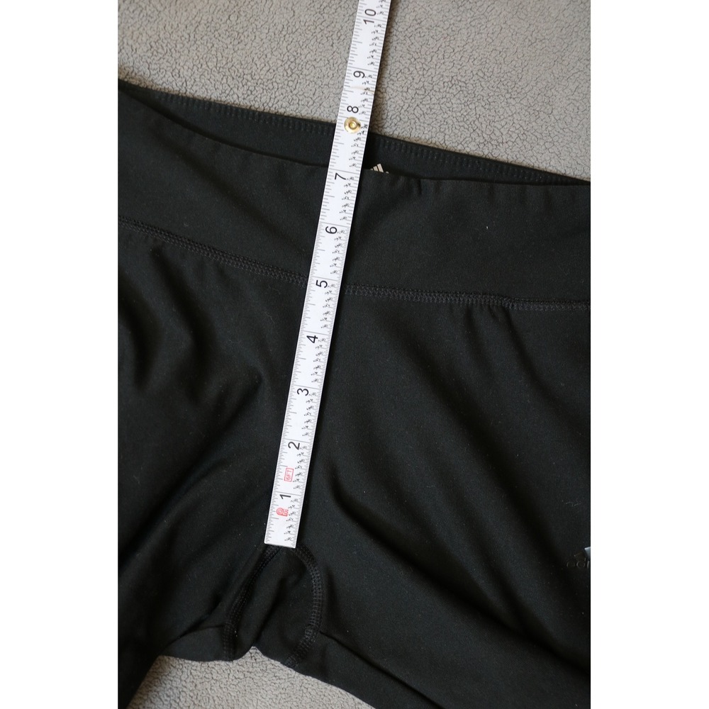 ADIDAS Climalite Performance Leggings Women Small Black Stretch Athletic Workout - Picture 6 of 12